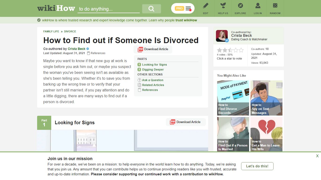 How to Find out if Someone Is Divorced: 11 Steps (with Pictures) - wikiHow